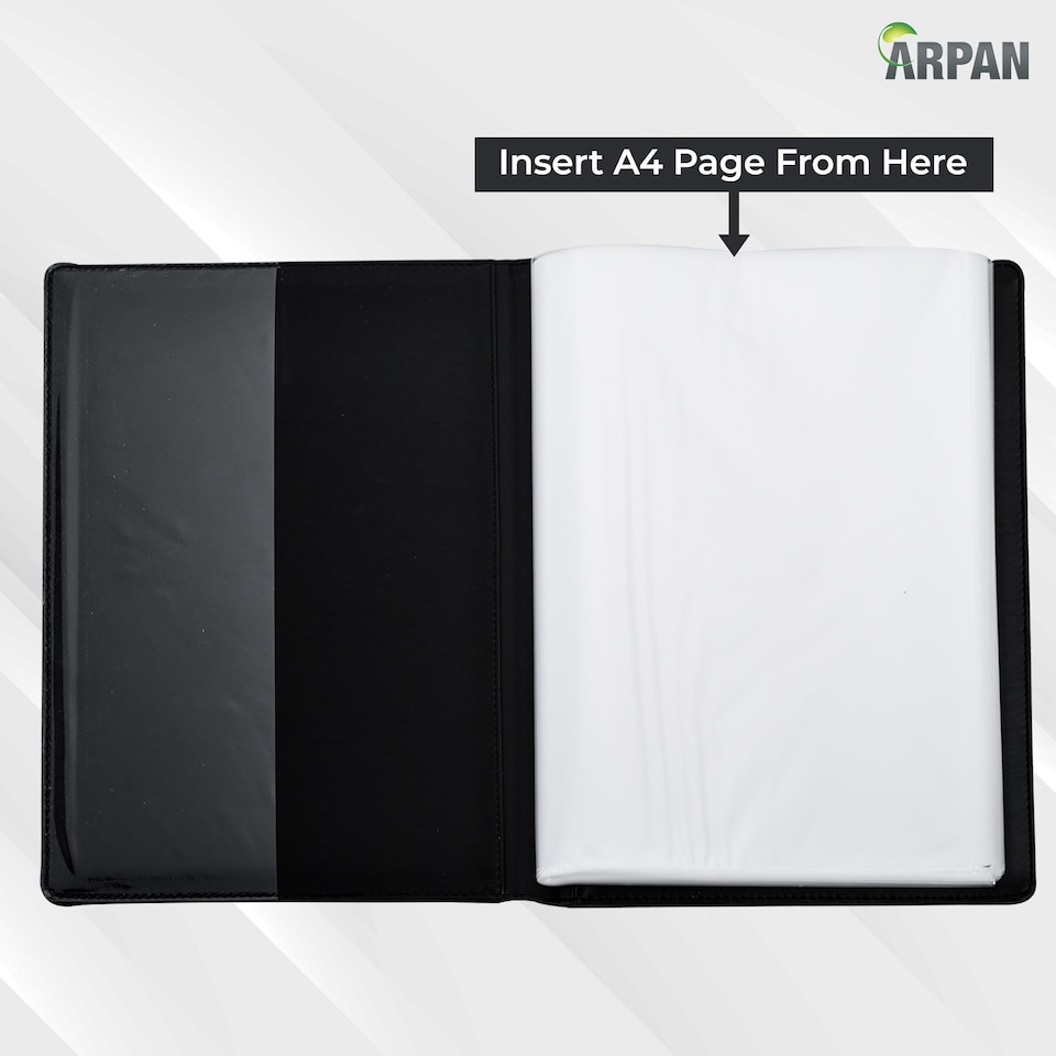 image 1 of A4 Professional Display Book Folder for Presentations, CVs, Artwork & Interviews – Document Portfolio with 48 Pockets / 96 Views – Flexible A4 Display Book for Certificates, Reports, Office, School & Business Use