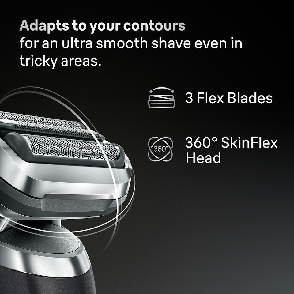 image 1 of Braun Series 7 Electric Shaver, SmartCare Center, +1 Attachment, 72-G7200CC, Grey