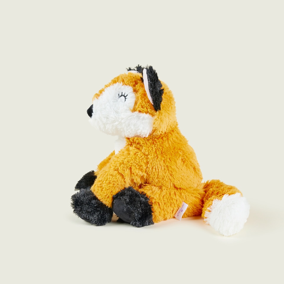 image 1 of Warmies Plush Fox Microwavable Weighted, Cuddly Soft Toy Scented with French Lavender, Weighted Teddy Suitable for Adults and Children