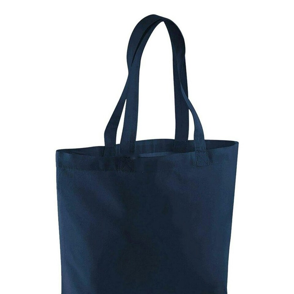image 1 of Brand Lab Plain Organic Oversized Tote Bag - Navy - One Size Blue