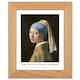 image 1 of Johannes Vermeer Girl With A Pearl Earring Art Oak Wood Framed Wall Print