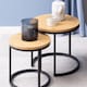 image 4 of Spiro Round Nest of Tables in Oak