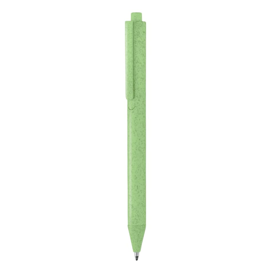 image 1 of MidOcean Pecas Wheat Straw Ballpoint Pen - Green - 14cm x 1cm