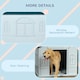 image 5 of PawHut Weather-Resistant Dog House, Puppy Shelter for Large Dogs - Blue