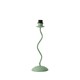 image 4 of ValueLights Wiggle Moss Green Metal Table Lamp Base Green