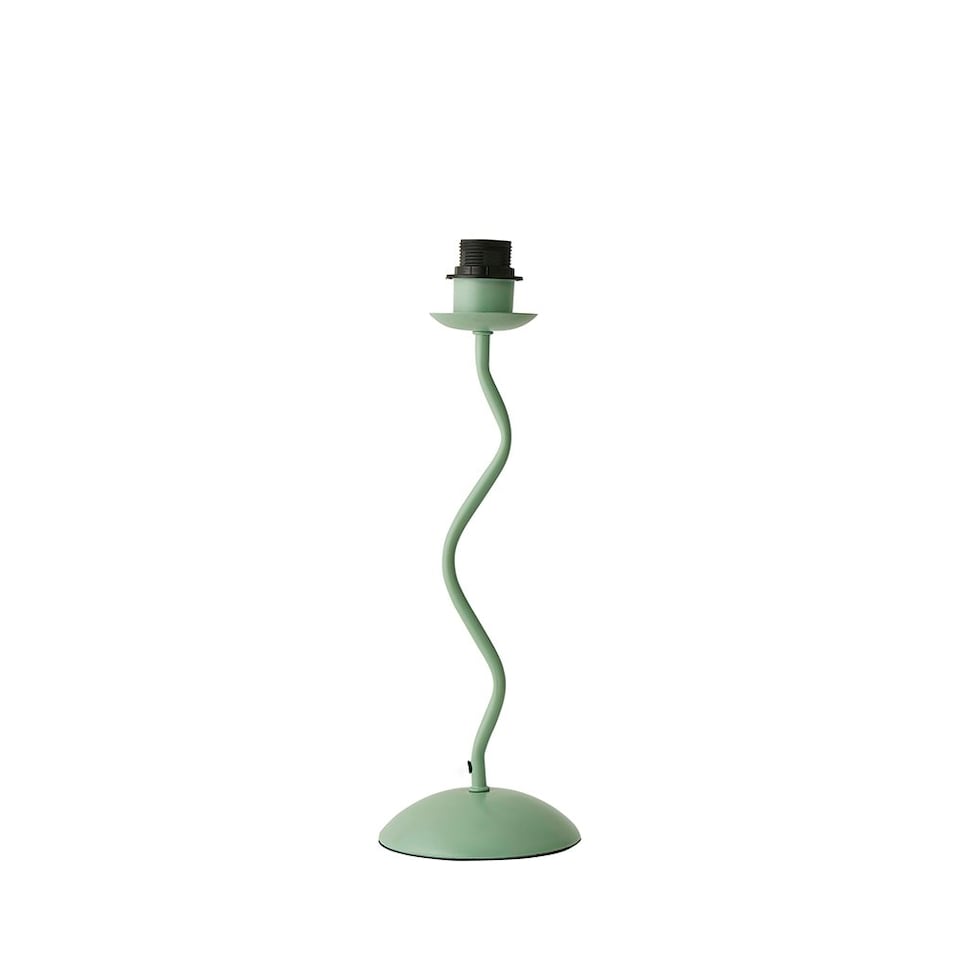 image 1 of ValueLights Wiggle Moss Green Metal Table Lamp Base Green