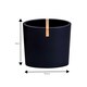 image 7 of Showerdrape Sonata Black & Bamboo 3 Piece Bathroom Accessory Set | Black | Black | 1