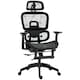 image 1 of HOMCOM Ergonomic Office Chair Swivel Computer Chair with 3D Armrest Black