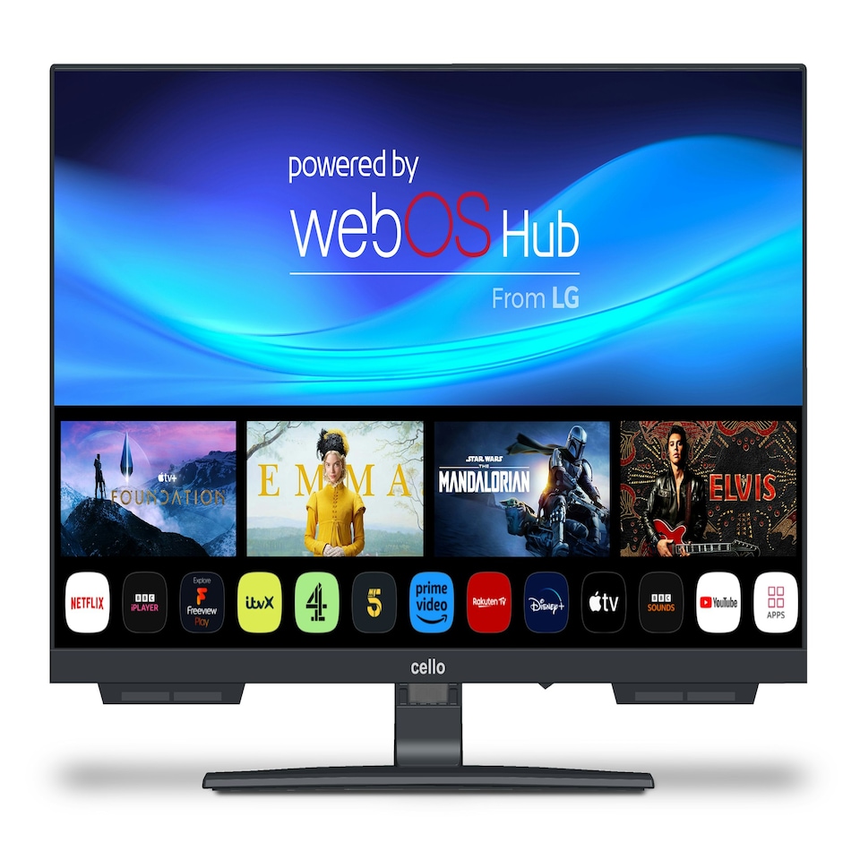 image 1 of Cello C2424ws 24" Smart TV with Freesat HD Buit in Smart Ultrafast WebOS Freeview TV Blutooth  Connection.  Made  in UK