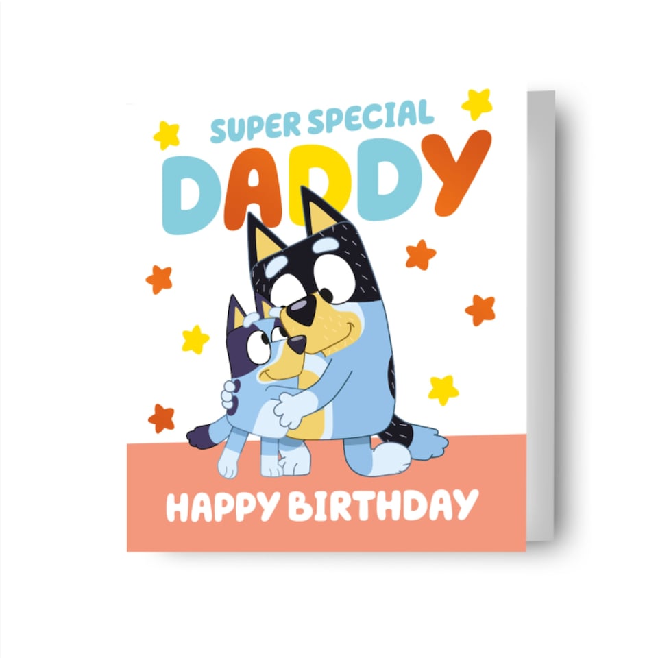 image 1 of Bluey Daddy Birthday Card