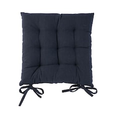 Harbour Housewares Square Garden Chair Seat Cushion - Navy | Blue | Navy