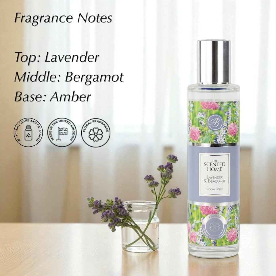 image 1 of Ashleigh & Burwood Lavender & Bergamot Room Spray 100ml