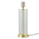 image 6 of Set of 2 Aura - Satin Brass Lamps with Sage Green Fern Silver Shades Bronze | Green