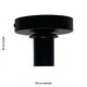 image 2 of Cynthia - Black Ceiling Flush Mount Ceiling Light for Easy Fit Shades