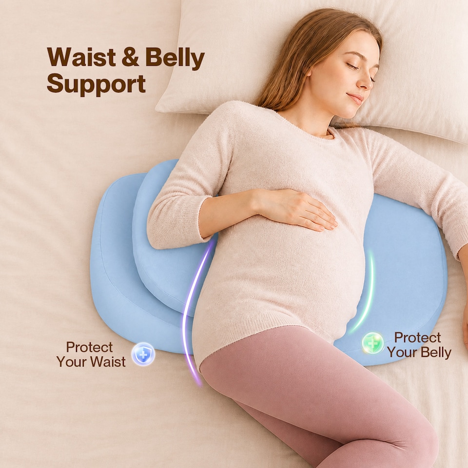 image 1 of Lavio Maternity Pregnancy Pillow Body Support Nursing Feeding Cushion