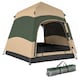 image 1 of Outsunny Double Layer Pop Up Tent with Rainfly, Portable Camping Shelter | Green