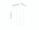 image 4 of 8-Cube Shelving Unit With Non Woven Inserts | Grey | Grey & Yellow | 1