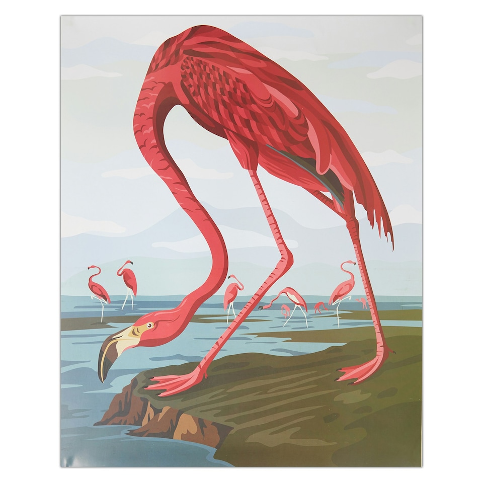 image 1 of Natural History Museum Paint By Numbers Flamingo Hanging Kit