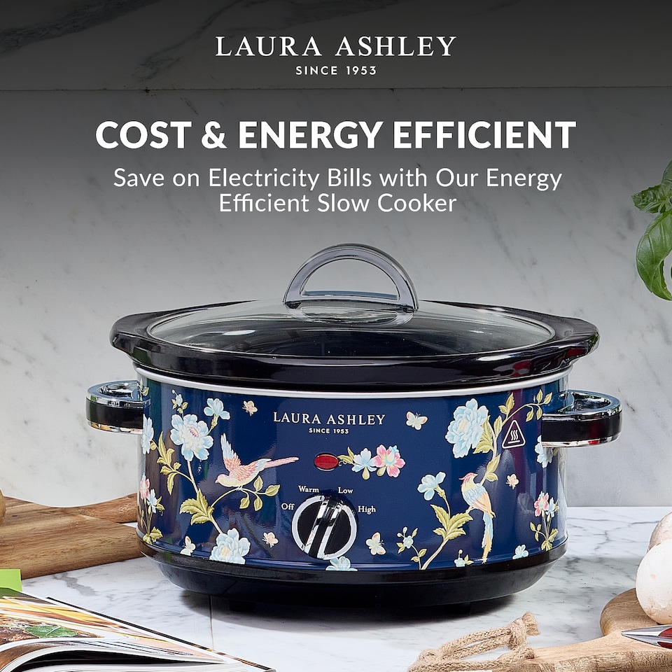 image 1 of Laura Ashley Slow Cookers 6.5 Litres. Large Capacity Slow Cooker for 4 to 5 People. Energy Efficient with 3 Heat Settings