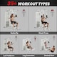 image 3 of HOMCOM Multifunction Home Gym Weight Training Station Machine White