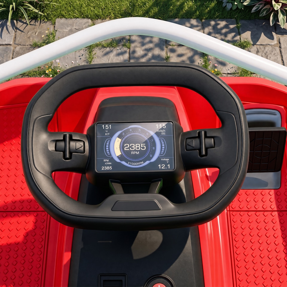 image 1 of AIYAPLAY 24V Electric Go Kart for Kids with Drift Mode, Soft Start