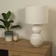 image 2 of Wilmette White Ceramic Table Lamp White