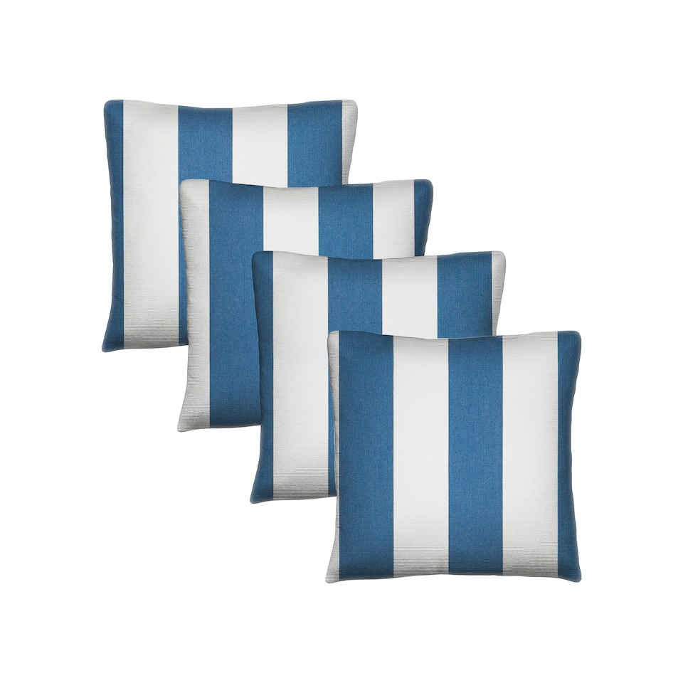 image 1 of Covers&All Sunbrella Pillows Set of 2 UV Fade resistant and Water Repellent Square Throw Pillows