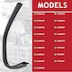 image 2 of SPARES2GO Lower Door Seal for Lamona Dishwasher LAM8600 LAM8601 LAM8602 LAM8603 LAM8605 LAM8606 LAM8607 LAM8650 LAM8670 (550mm)