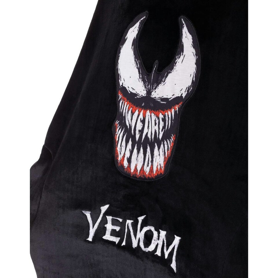 image 1 of Venom Mens Logo Blanket Hoodie - Black - One Size