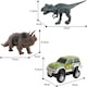 image 6 of Dino World Flexible Slot Car Race Track Set – 144-Piece Dinosaur Track Playset with Battery-Operated Car, Light-Up Features, Bridges & Accessories