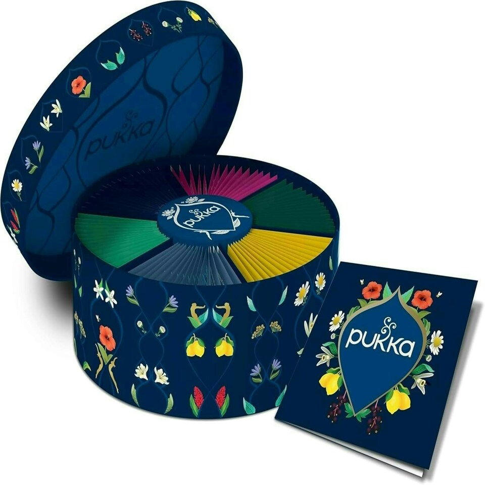 image 1 of Pukka Herbs Luxury Organic Herbal Tea Gift Set, 90 Teabags, 6 Distinct Flavours