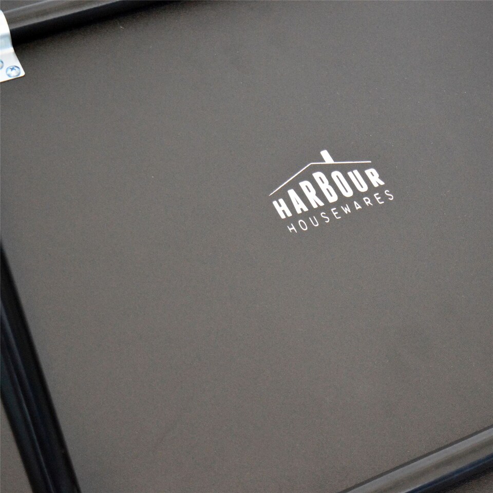 image 1 of Harbour Housewares Wooden Folding Desk - Black/Black | Black | Black