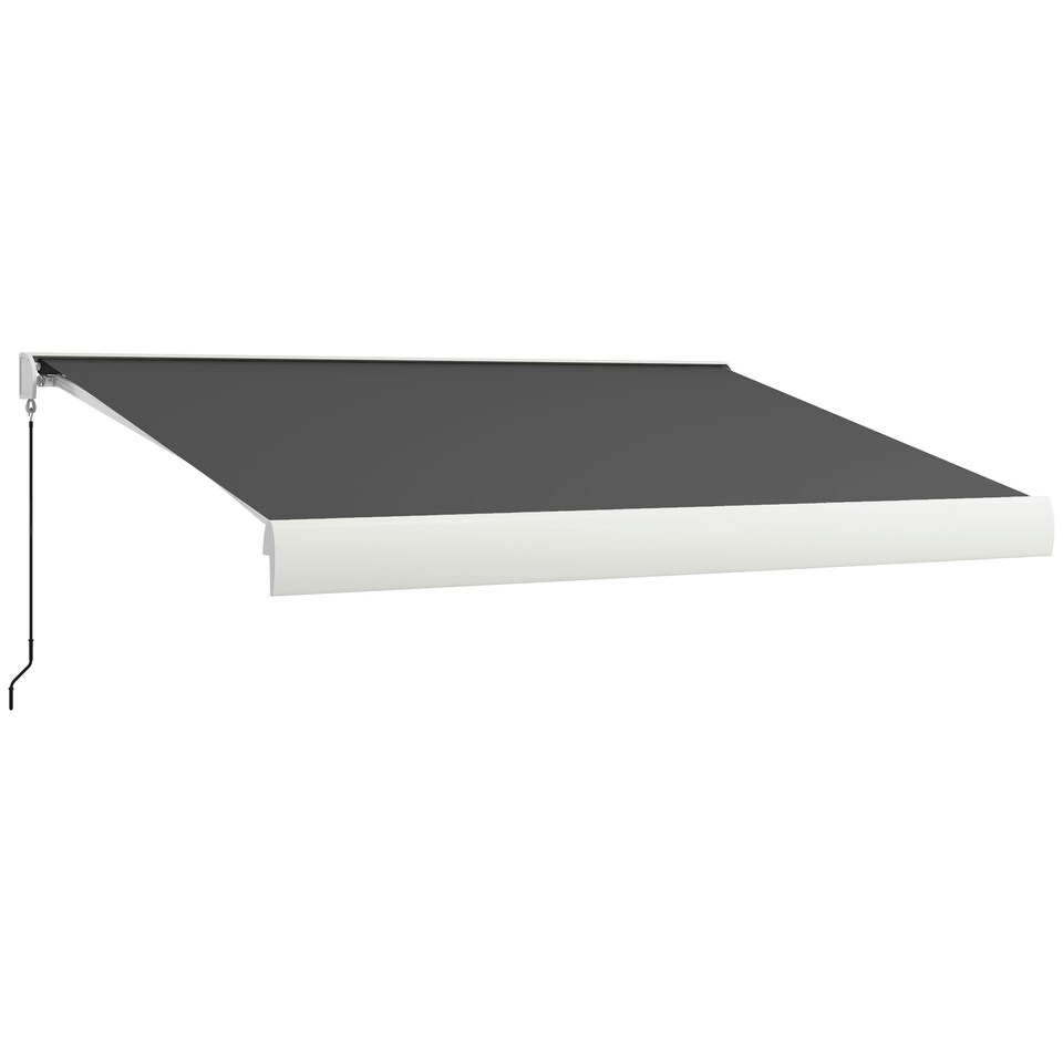 image 1 of Outsunny 4 x 3(m) Electric Retractable Awning Sun Canopies for Door Window