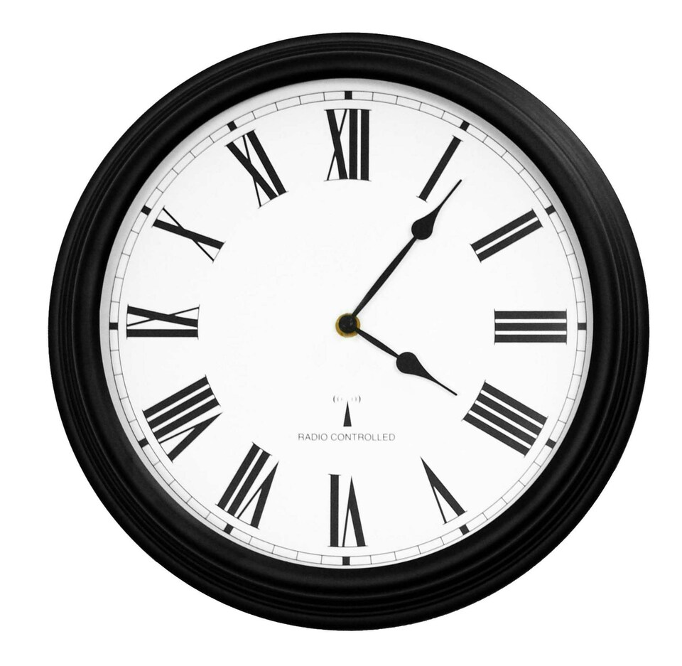 image 1 of Primrose Outdoor Garden Wall Clock Perfect Time Radio Controlled 38cm Diameter