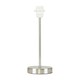 image 1 of ValueLights Modern Table Lamp Base In Brushed Chrome Metal Finish Chrome
