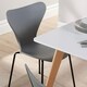 image 7 of Fleur Table and 4 Penny Chairs Dining Set White Top Wooden Legs | Brown | Brown