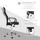 image 6 of HOMCOM Mesh Office Chair, High Back Computer Desk Chair, Swivel Chair with Height Adjustable, Study Chair for Home Office, Black