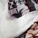 image 2 of Christmas Patchwork Sherpa Fleece Throw