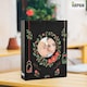 image 2 of ARPAN 6x4 Photo Album 200 Photos Slip In Picture Storage Book with Front Cover Window Plastic Jacket and CD/DVD Pocket | Black | Black Floral