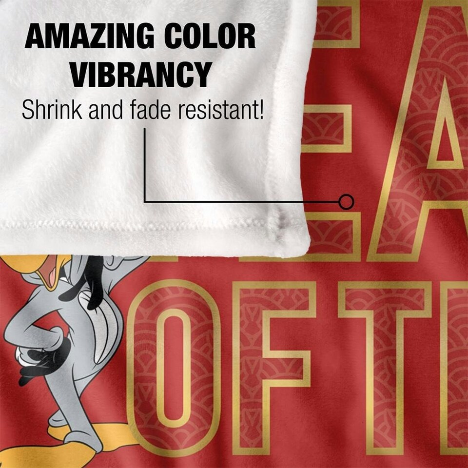 image 1 of Looney Tunes Year Of The Rabbit Chinese New Year Blanket - Multicoloured - One Size