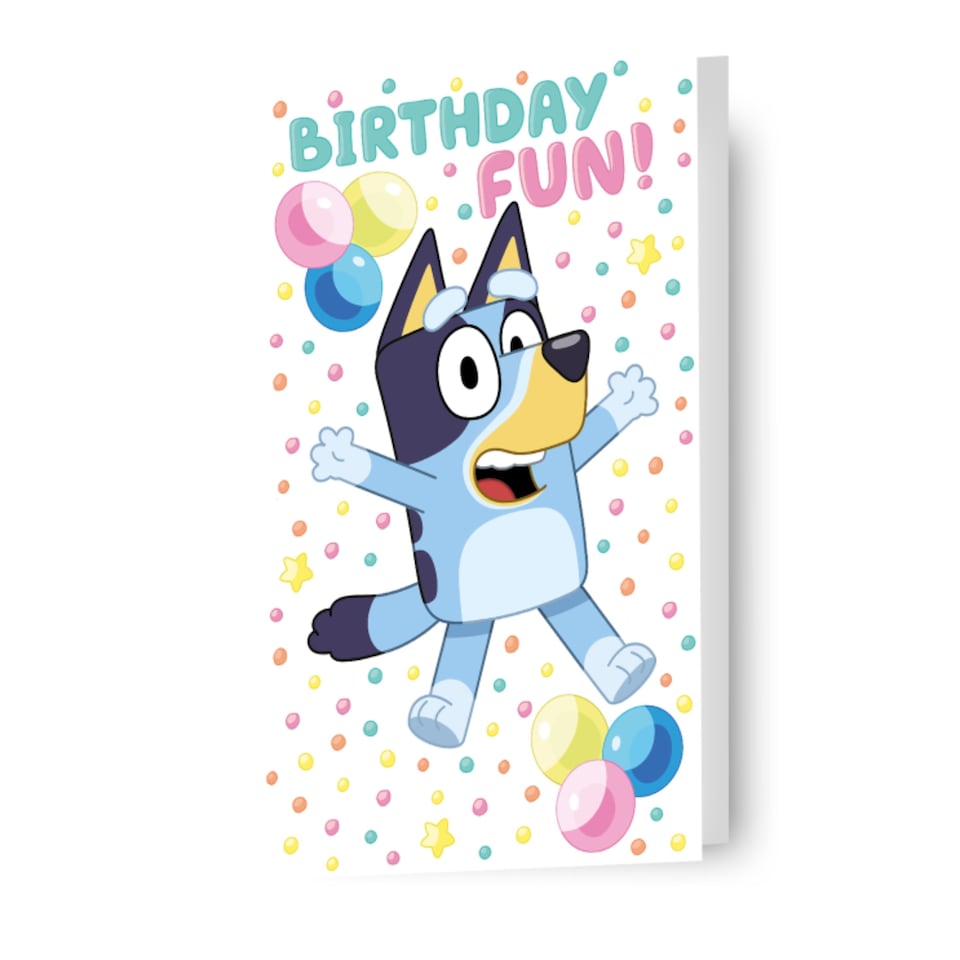 image 1 of Bluey 'Birthday Fun!' Birthday Card