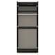 image 7 of Hampshire Double Wardrobe in Black Matt (Ready Assembled) | Black | Black Matt