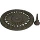 image 2 of Bird Sundial Ornament Cast Iron Garden Feature Statue Sunflower Clock Metal Brown