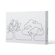 image 1 of line drawing of trees (Canvas Print) 101 x 77 x 4cm