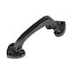 image 1 of Hammer & Tongs Rustic Arrowhead Door Handle - H100mm - Black | Black | Black