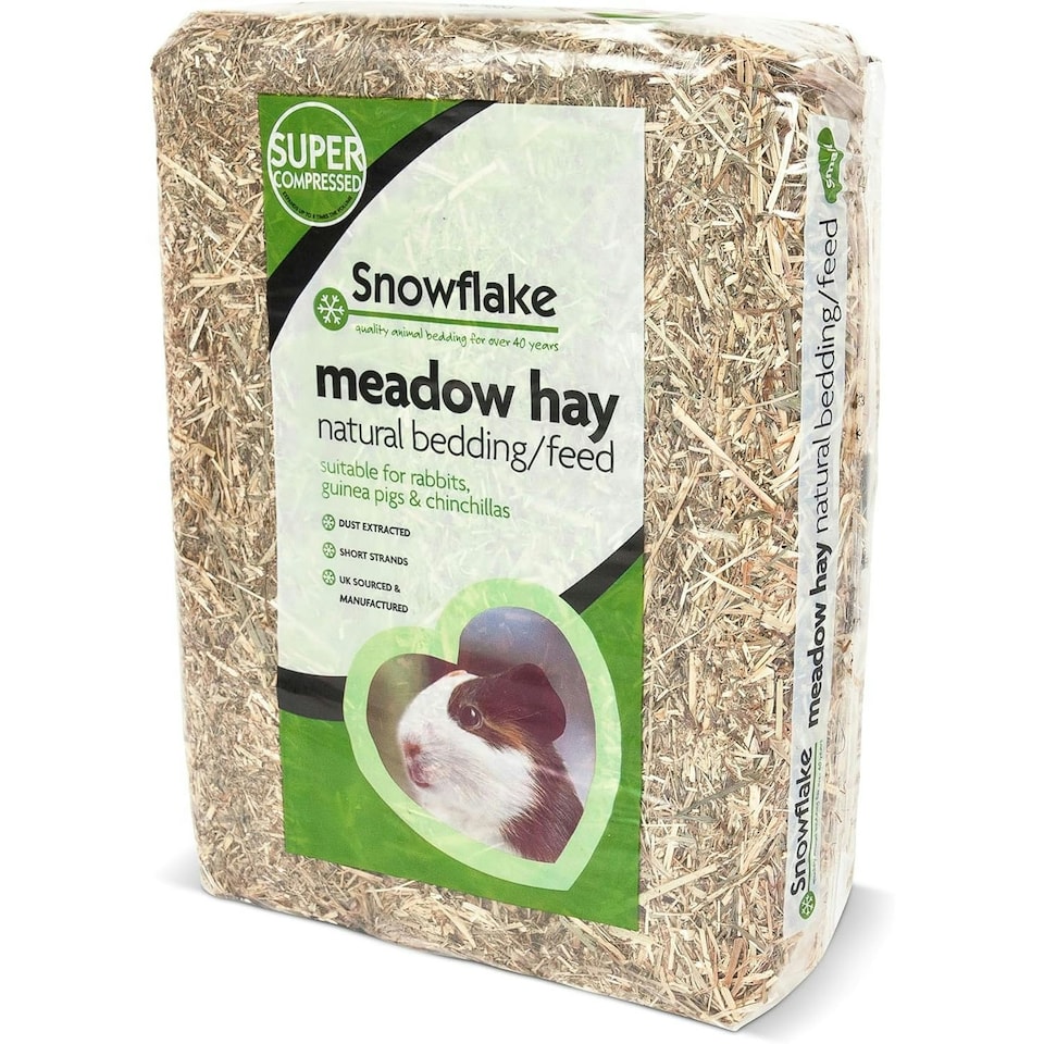 image 1 of 2 x 3KG Premium Dried Meadow Hay Grass Fresh Natural Feed Ideal For Small Animals
