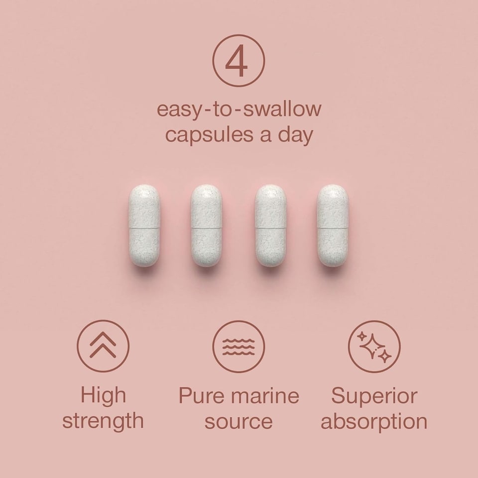 image 1 of SuperSelf Marine Collagen with Hyaluronic Acid & Vitamin C 2200mg 120 Capsules