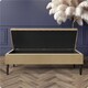 image 2 of Safar 180cm Ottoman Storage Bench - Plush Velvet Shoe Bench - Mink Lined Upholstery Storage Footstool