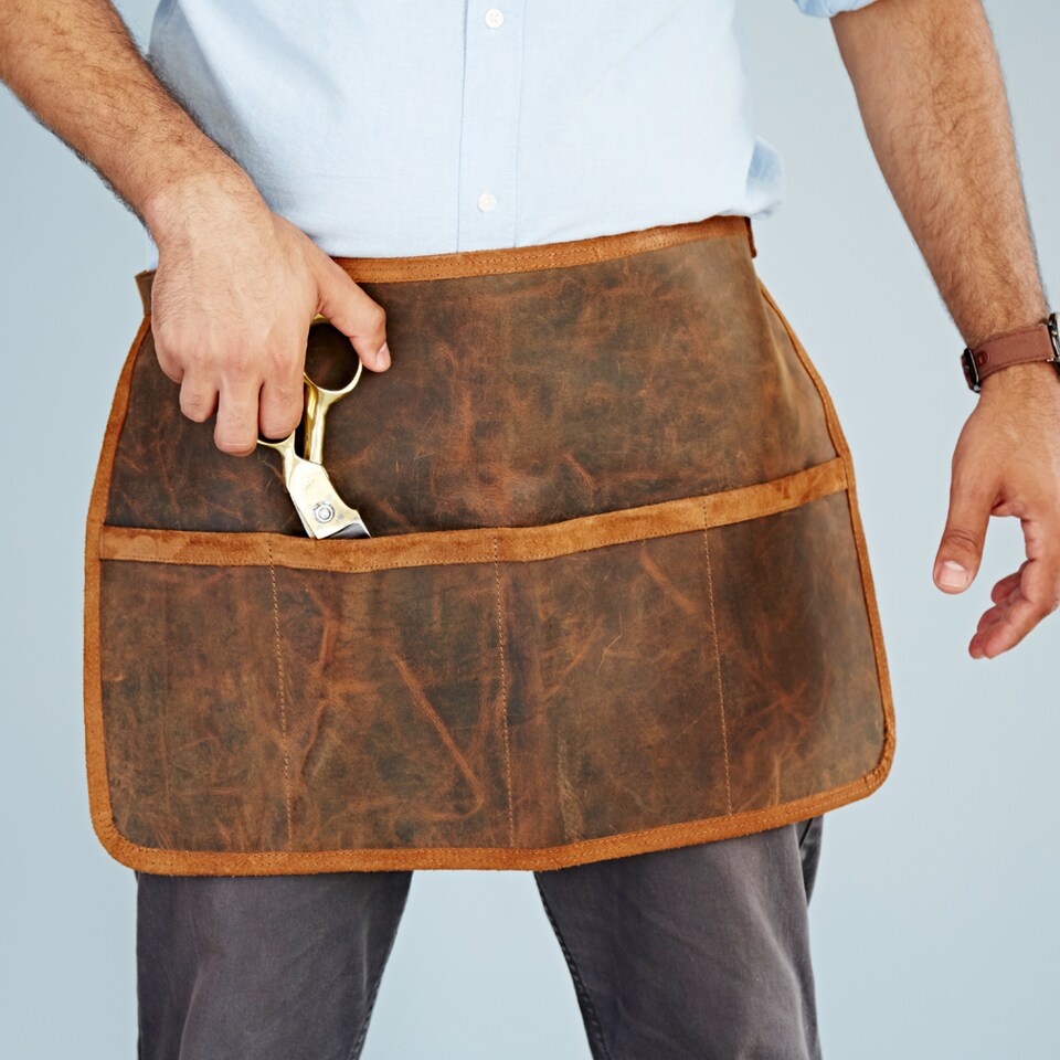 image 1 of Buffalo Leather Gardening Tool Belt