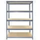 image 3 of 3 x Q-Rax Grey Metal Racking Units 90 x 50 x 180cm Blue